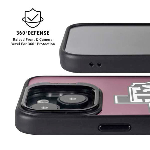 Texas A&M University Black Logo iPhone 14 Kickstand Case